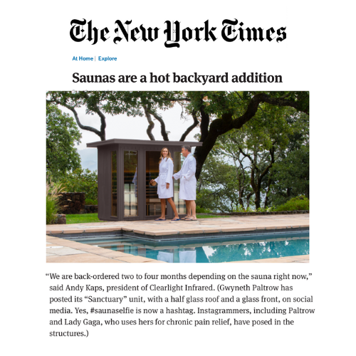 “Saunas are a hot backyard addition”