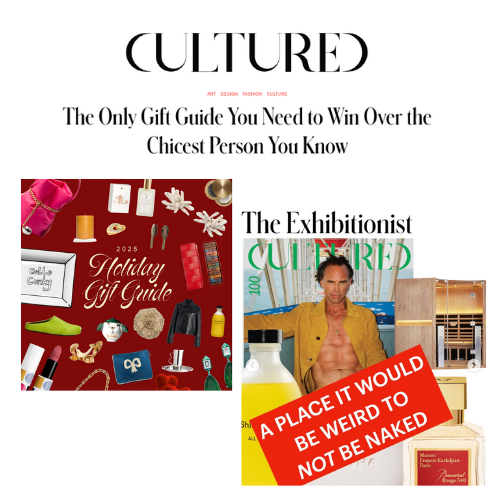 Clearlight Sanctuary C Infrared Sauna is featured with Walter Goggins as one of Cultured’s holiday picks for the Exhibitionist in your life -“effortlessly confident and perpetually put together “.