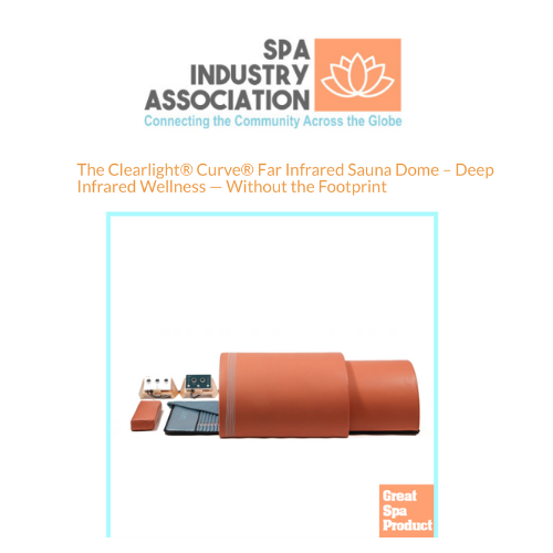 Spa Industry Association (SIA) Spotlights Curve® Dome as “Great Product” 